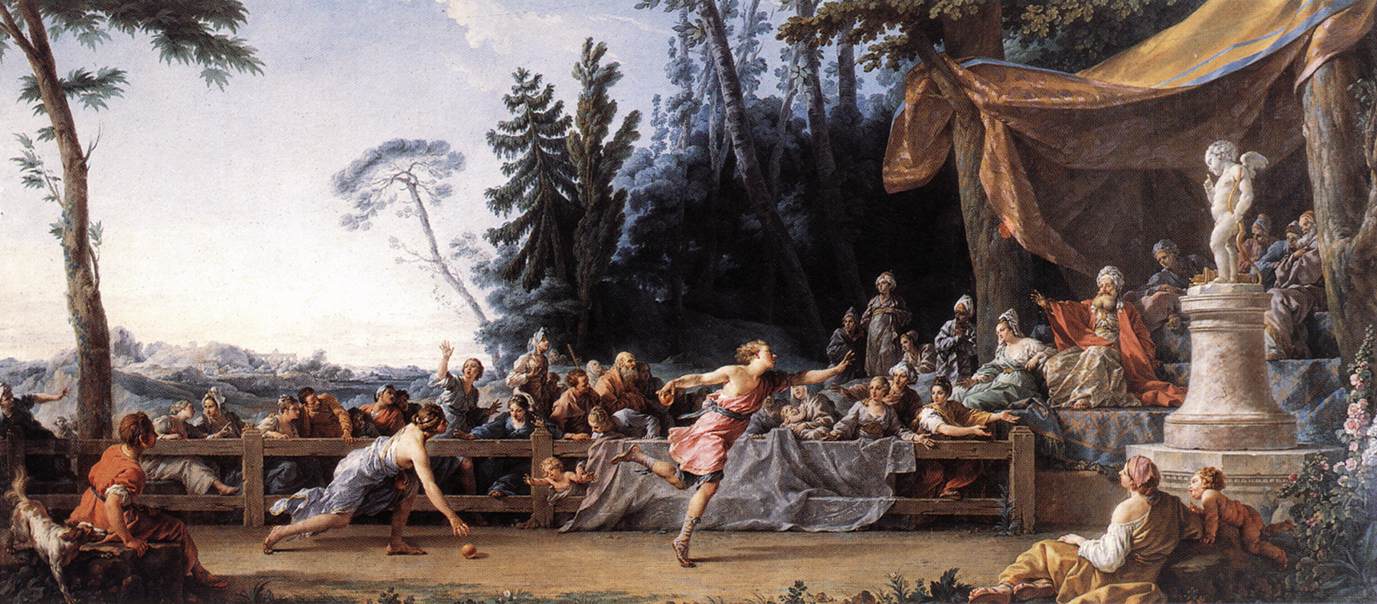 The race between Hippomenes and Atalanta, by Noel Halle