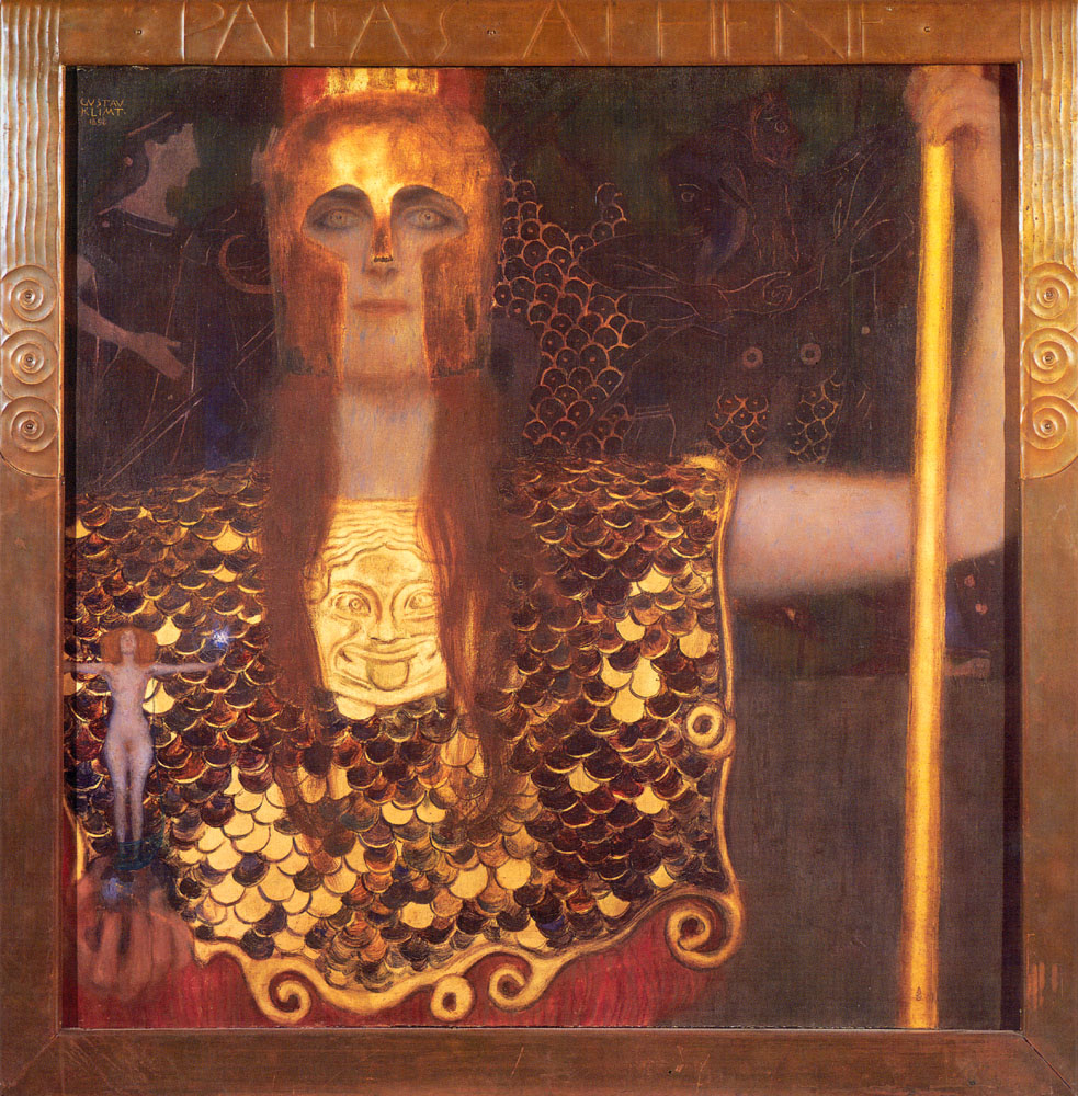 Athena, by Gustave Klimt