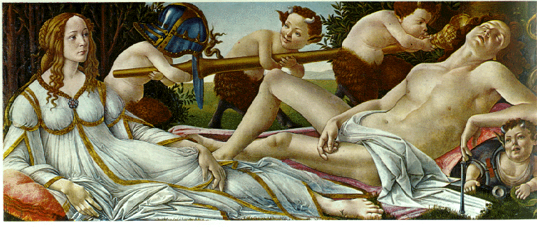 Mars and Venus, by Sandro Botticelli