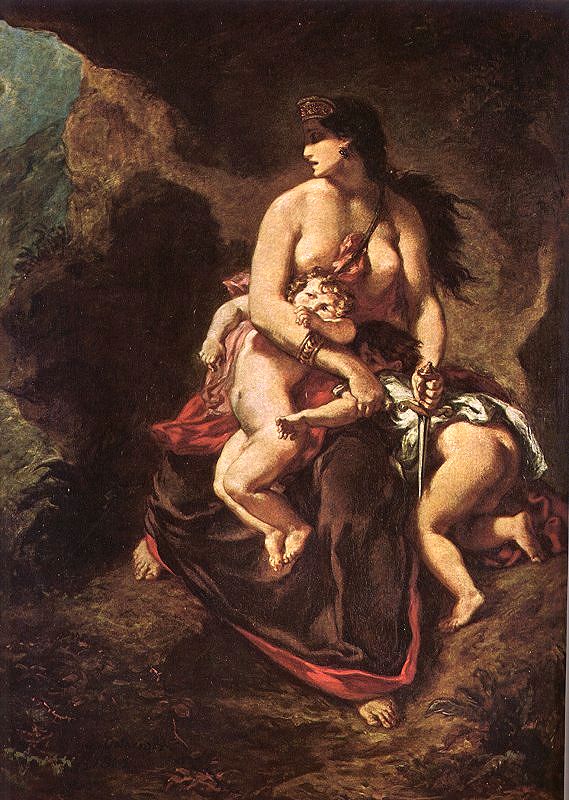 Medea, by Eugene Delecroix