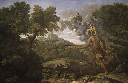 Blind Orion Looking for the Sun, by Nicholas Poussin
