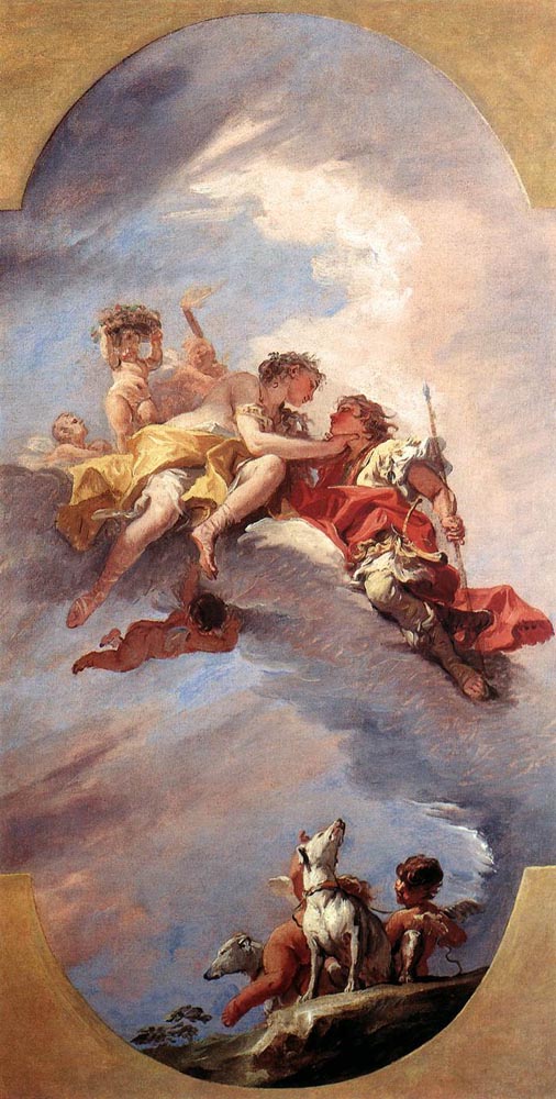 Venus and Adonis, by Sebastiano Ricci