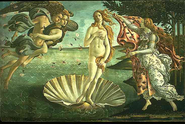 Birth of Venus, by Sandro Botticelli